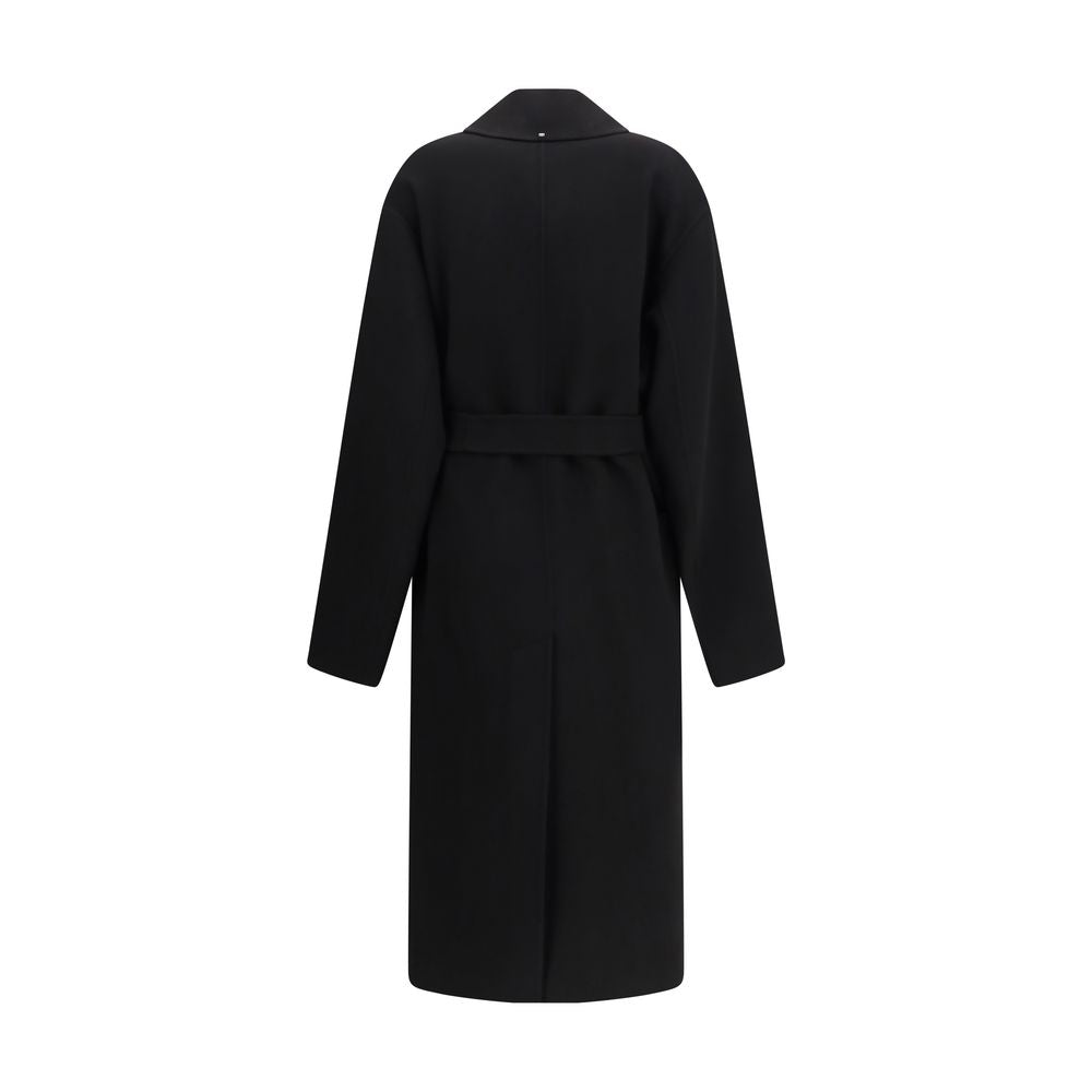 Max Mara Black Fleece Wool Coat | Regal Royce