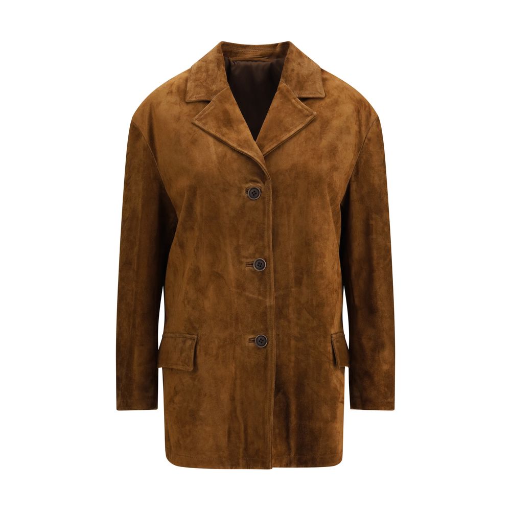 Salvatore Santoro Brown Calf Leather Bos Taurus Coat | Regal Royce