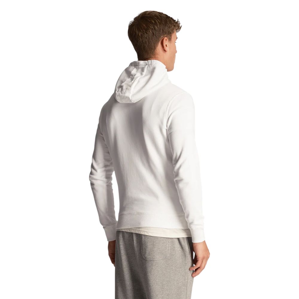 Lyle & Scott White Cotton Hoodie | Regal Royce