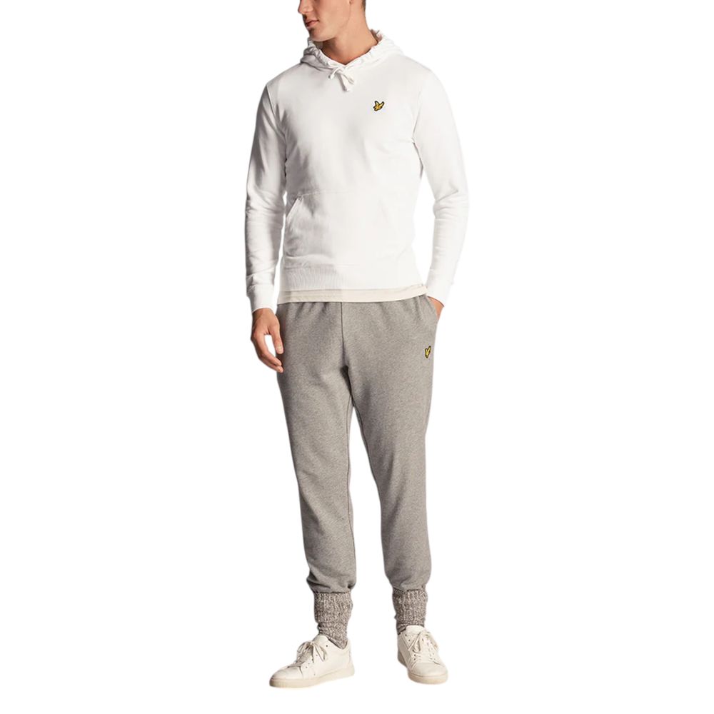 Lyle & Scott White Cotton Hoodie | Regal Royce