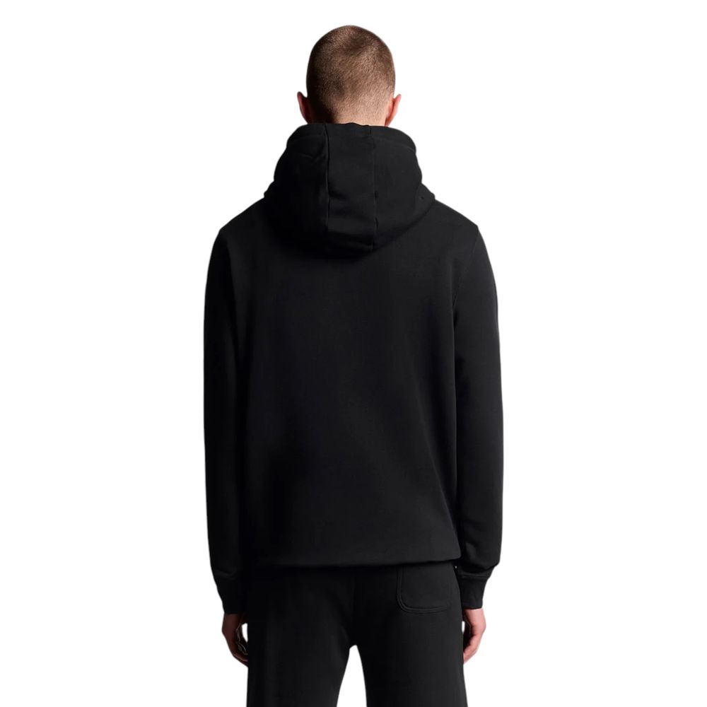 Lyle & Scott Black Cotton Hoodie | Regal Royce