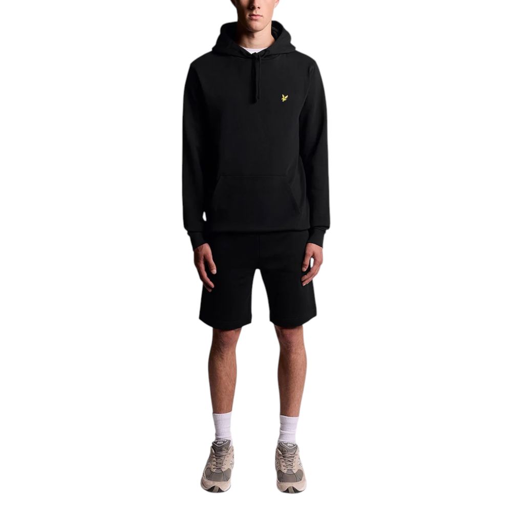 Lyle & Scott Black Cotton Hoodie | Regal Royce