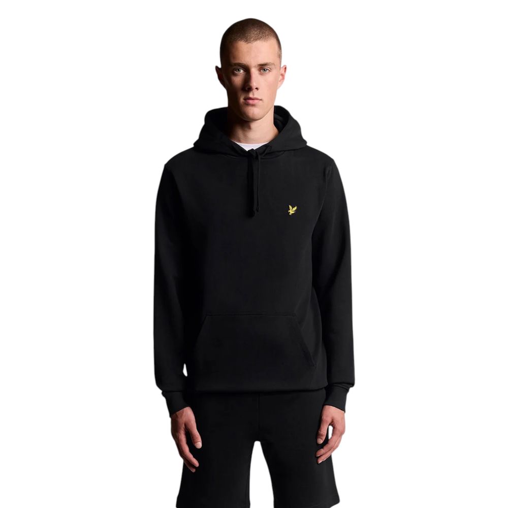 Lyle & Scott Black Cotton Hoodie | Regal Royce