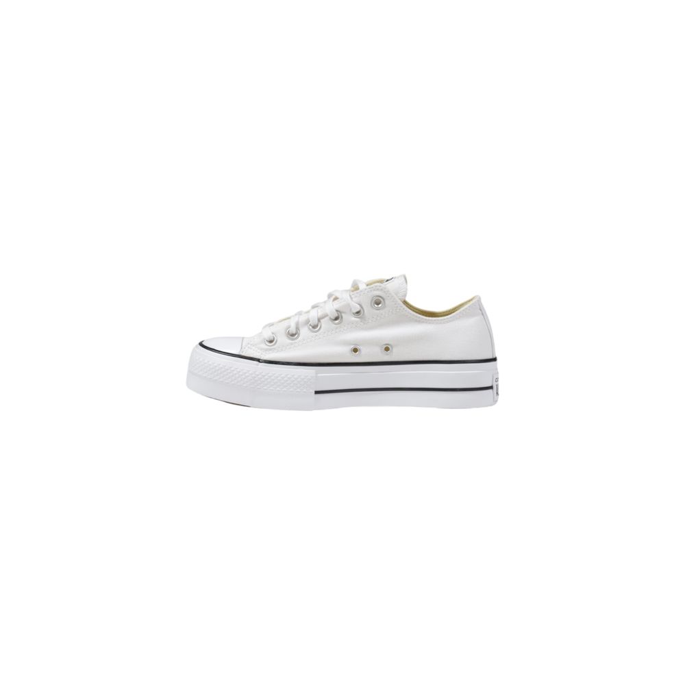 Converse White Fabric Platform Sneakers | Regal Royce