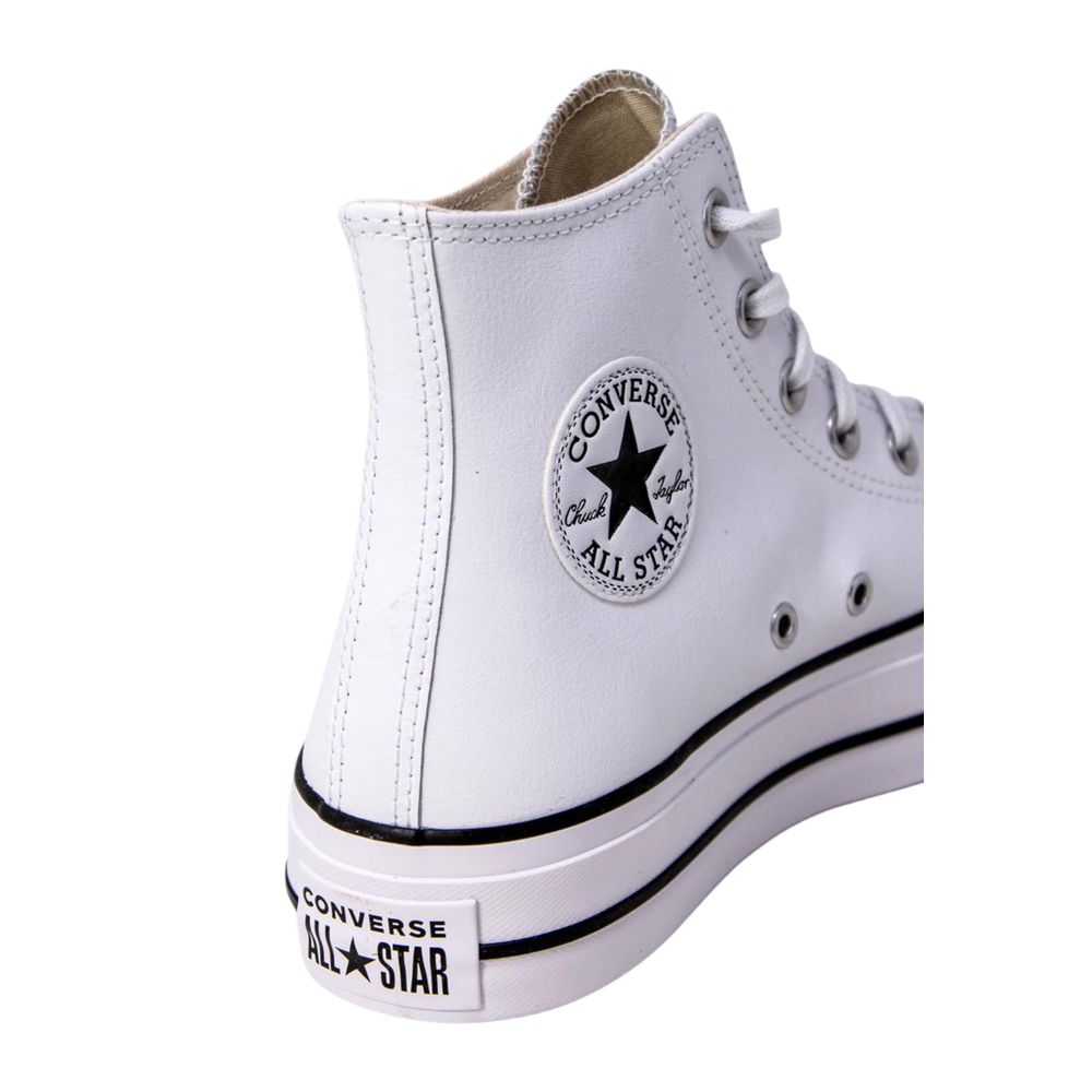 Converse White Polyethylene Platform Sneakers | Regal Royce