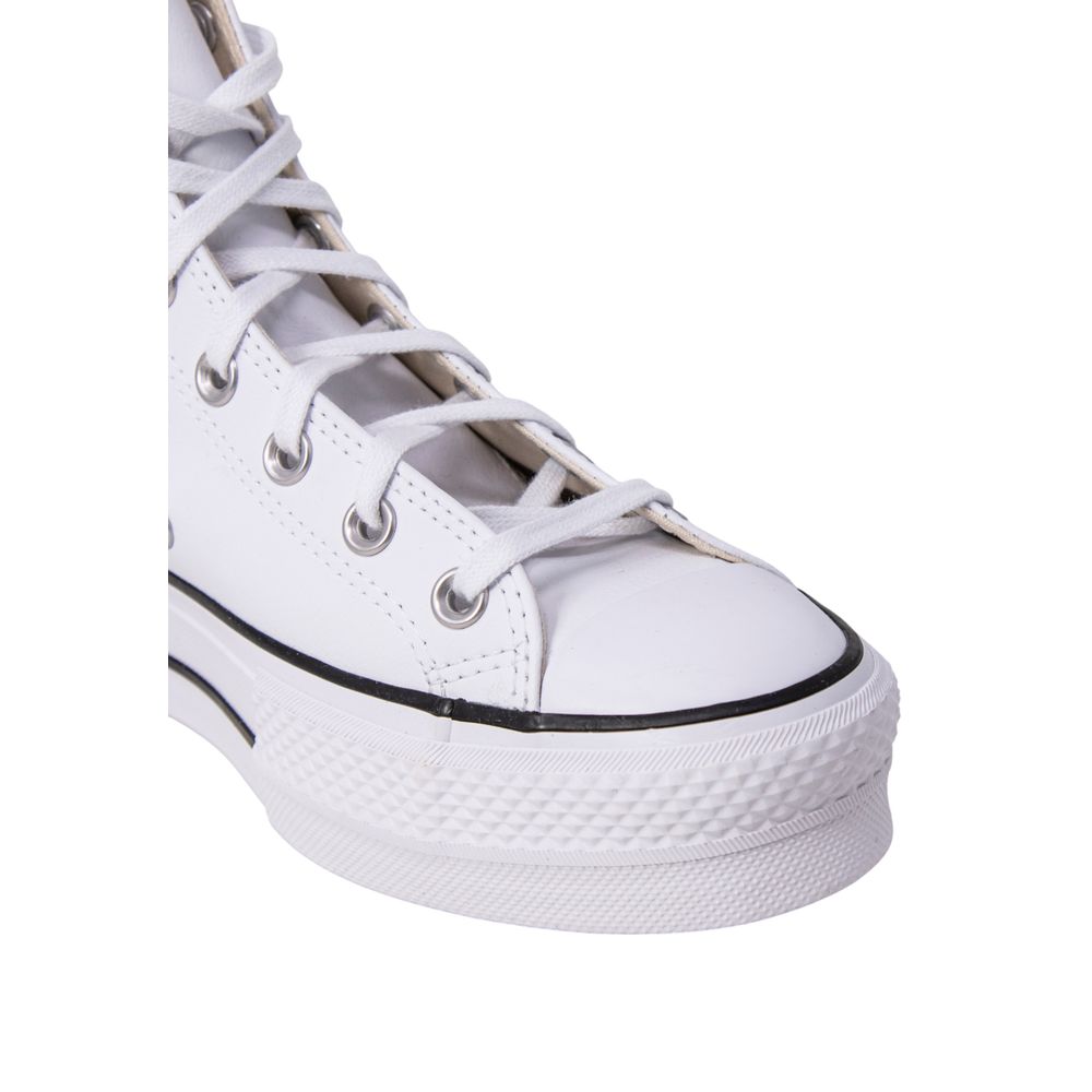 Converse White Polyethylene Platform Sneakers | Regal Royce