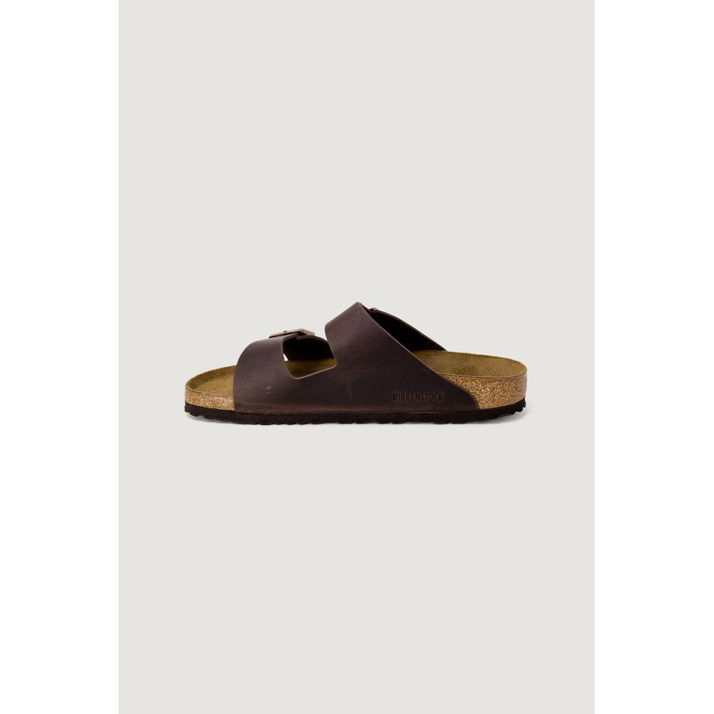 Birkenstock Brown Leather Slippers | Regal Royce