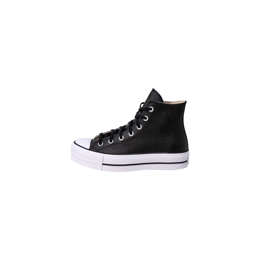 Converse Black Polyethylene Platform Sneakers | Regal Royce