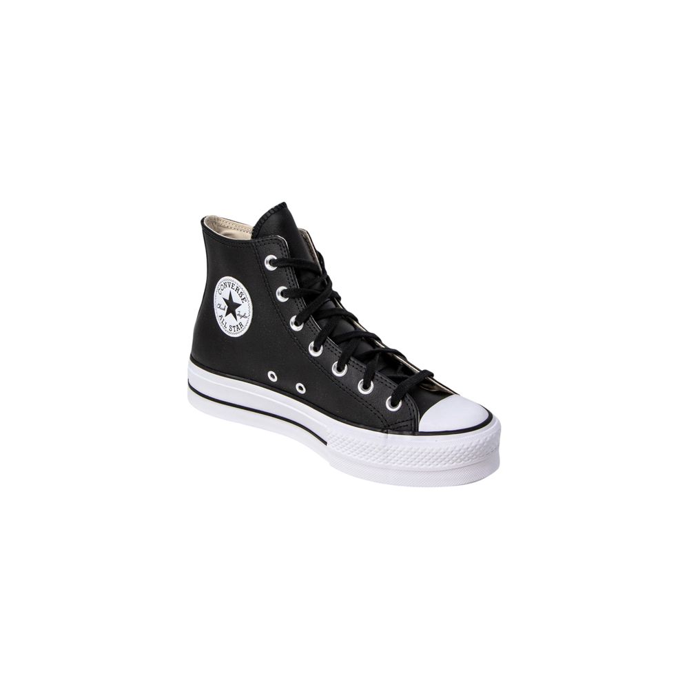 Converse Black Polyethylene Platform Sneakers | Regal Royce