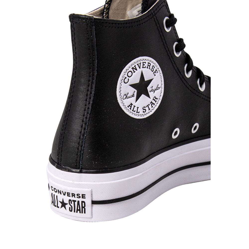 Converse Black Polyethylene Platform Sneakers | Regal Royce
