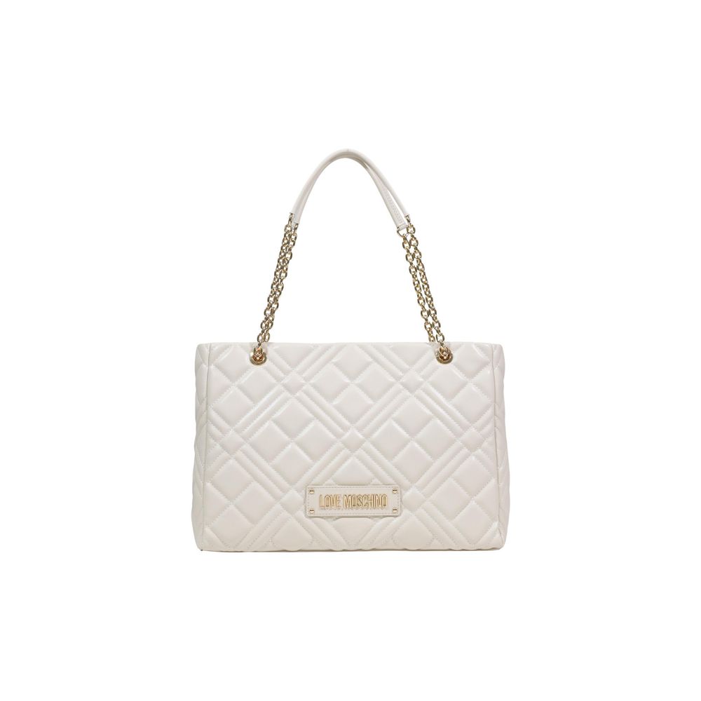 Love Moschino Beige Polyethylene Handbag | Regal Royce
