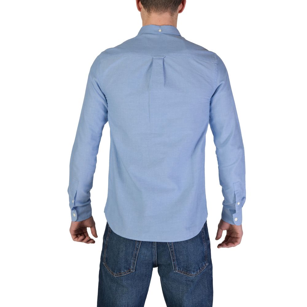 Lyle & Scott Blue Organic Cotton Dress Shirt | Regal Royce