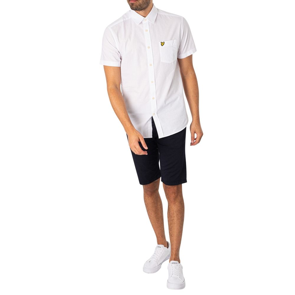 Lyle & Scott Blue Cotton Bermuda Shorts | Regal Royce