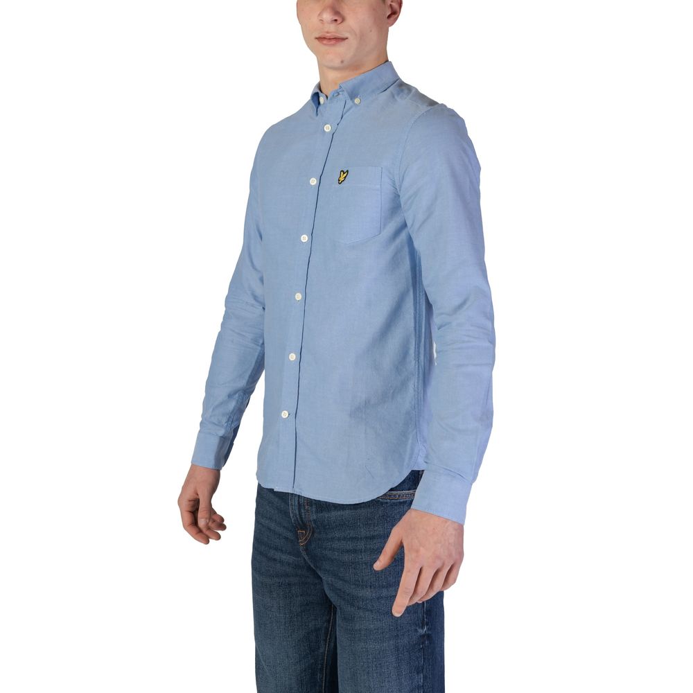 Lyle & Scott Blue Organic Cotton Dress Shirt | Regal Royce