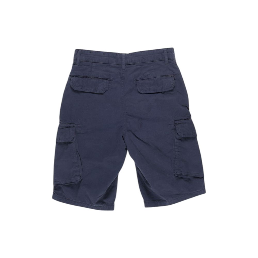 Lyle & Scott Blue Cotton Bermuda Shorts | Regal Royce