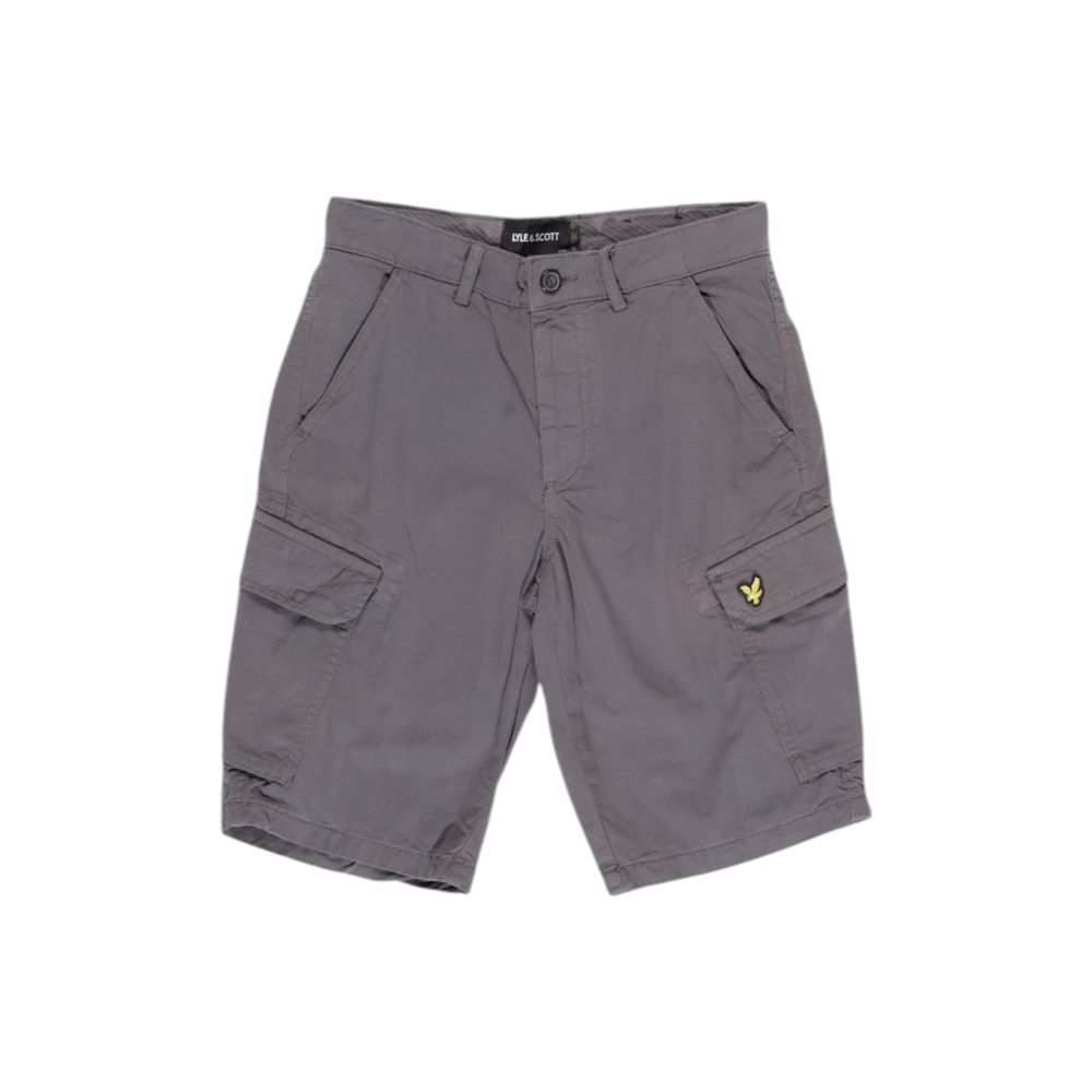 Lyle & Scott Gray Cotton Bermuda Shorts | Regal Royce