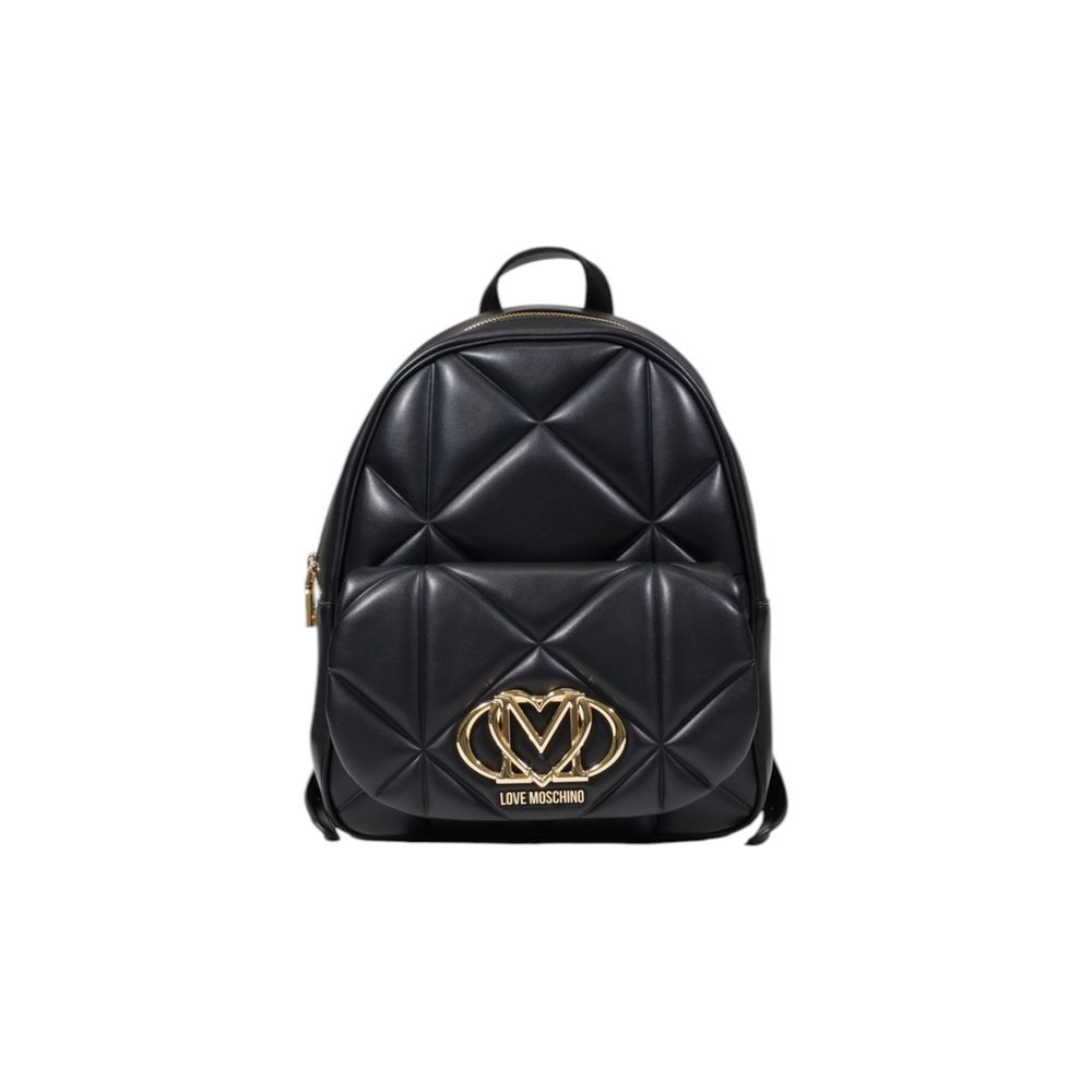 Love Moschino Black Polyethylene Backpack | Regal Royce