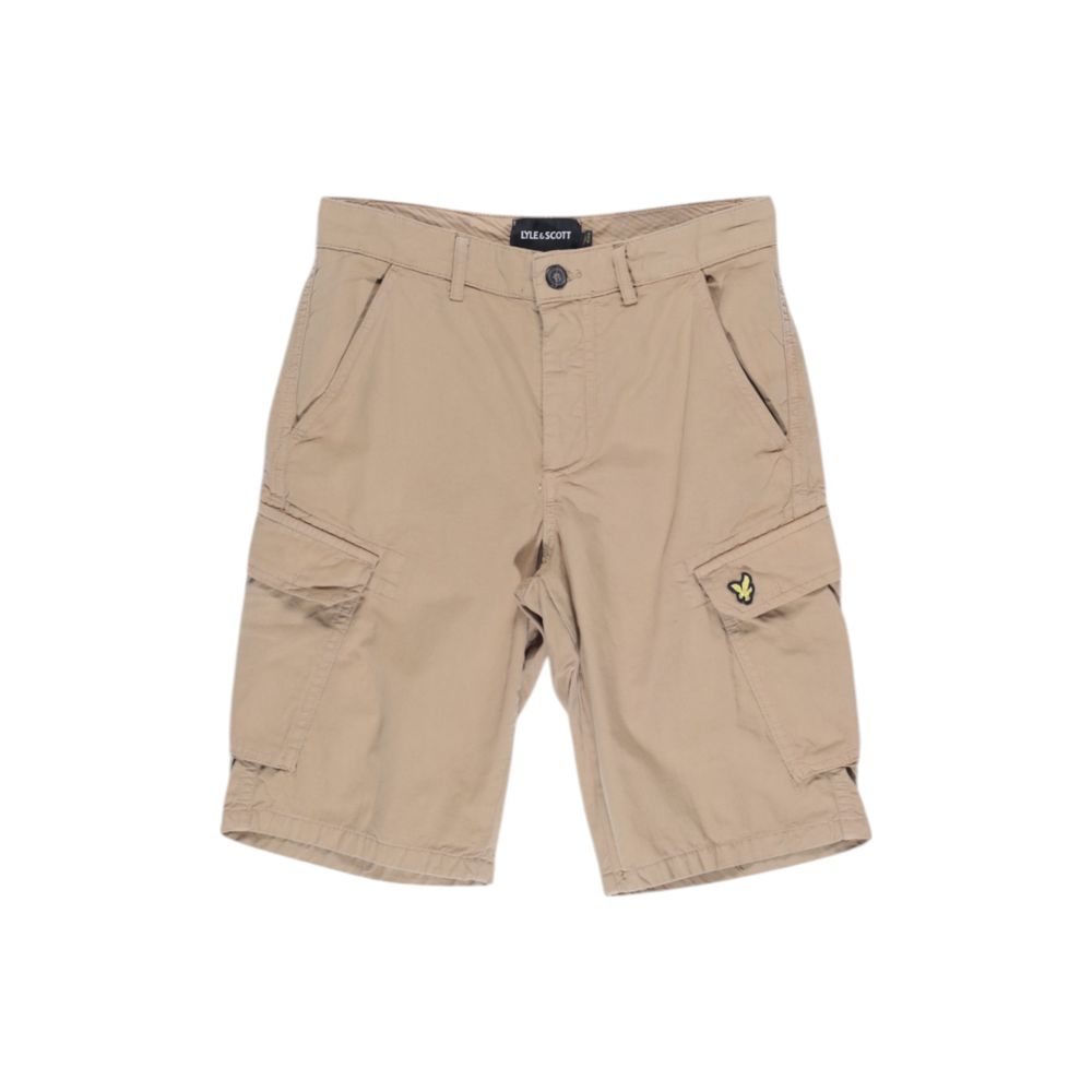 Lyle & Scott Beige Cotton Bermuda Shorts | Regal Royce