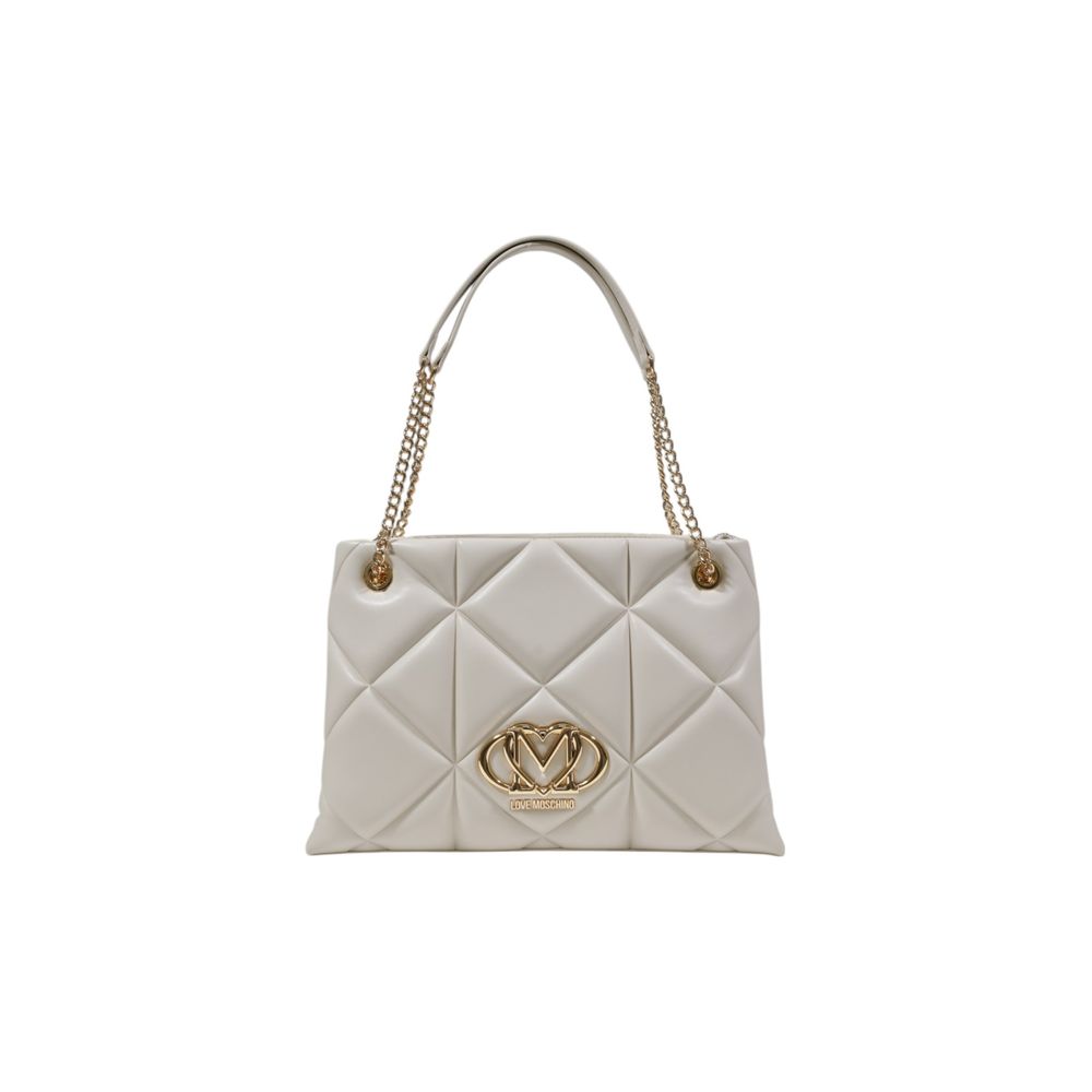 Love Moschino Beige Polyethylene Handbag | Regal Royce