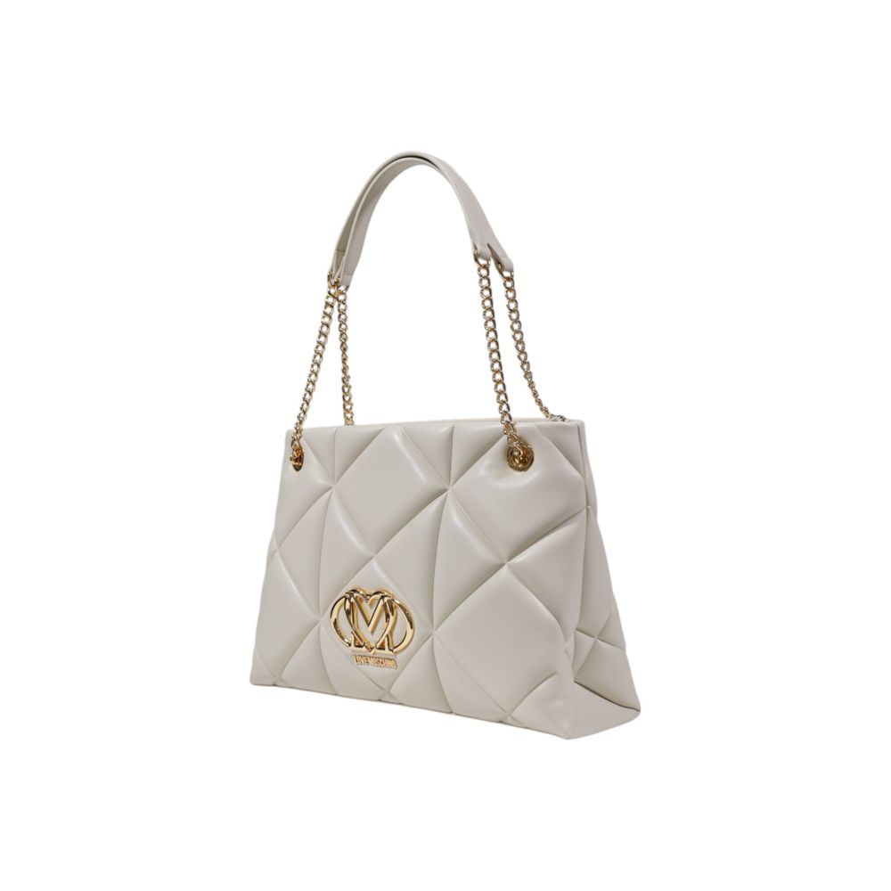 Love Moschino Beige Polyethylene Handbag | Regal Royce