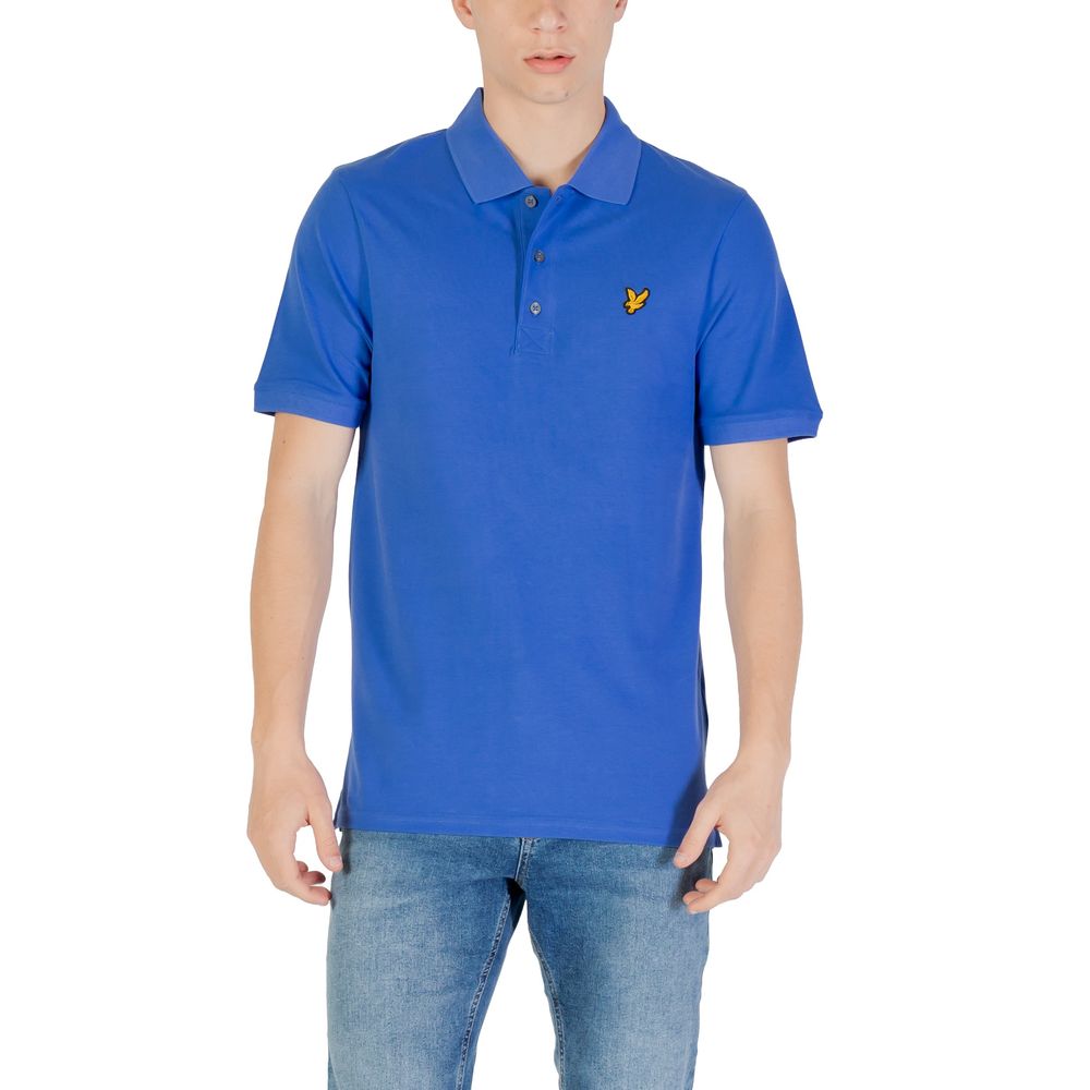 Lyle & Scott Blue Cotton Polo Shirt | Regal Royce