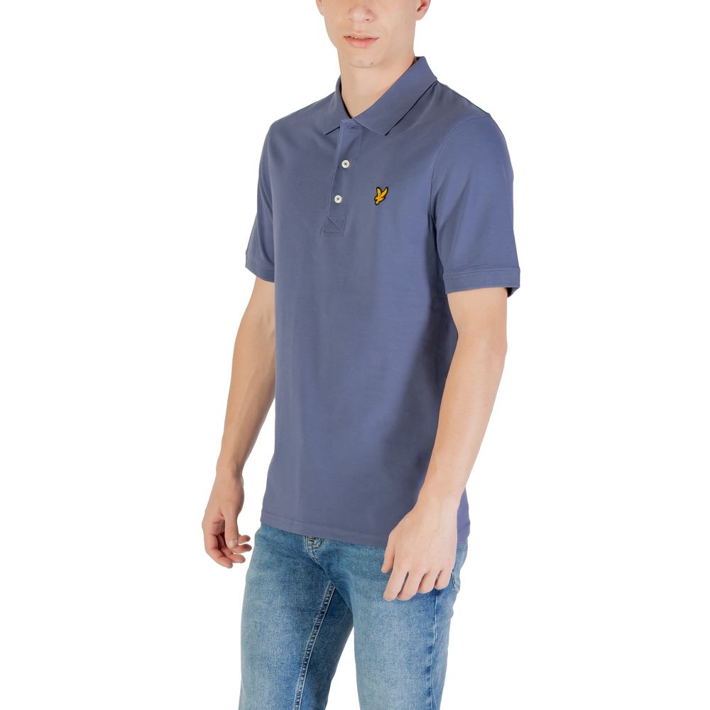 Lyle & Scott Blue Cotton Polo Shirt | Regal Royce