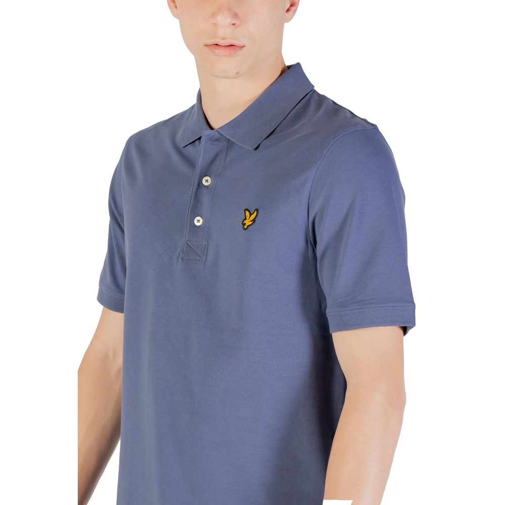 Lyle & Scott Blue Cotton Polo Shirt | Regal Royce