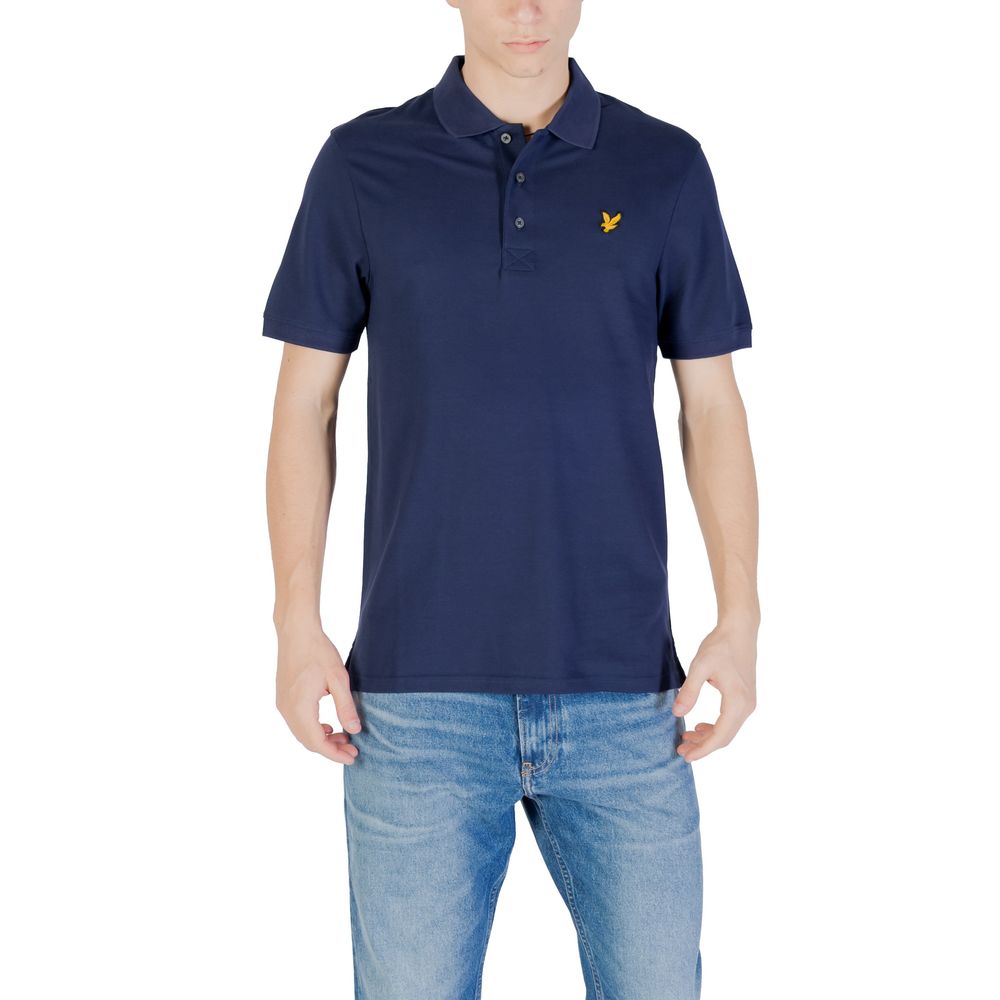 Lyle & Scott Blue Cotton Polo Shirt | Regal Royce
