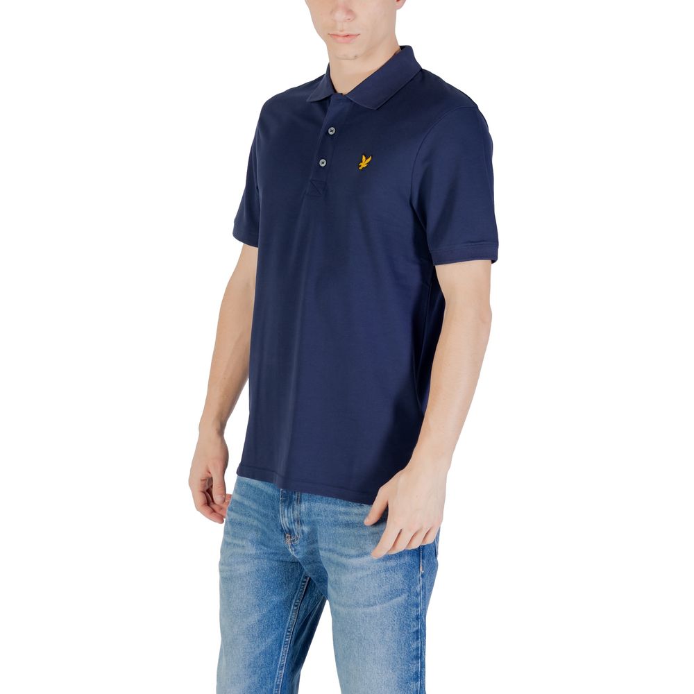 Lyle & Scott Blue Cotton Polo Shirt | Regal Royce