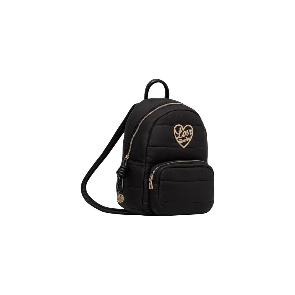 Love Moschino Black Nylon Backpack | Regal Royce