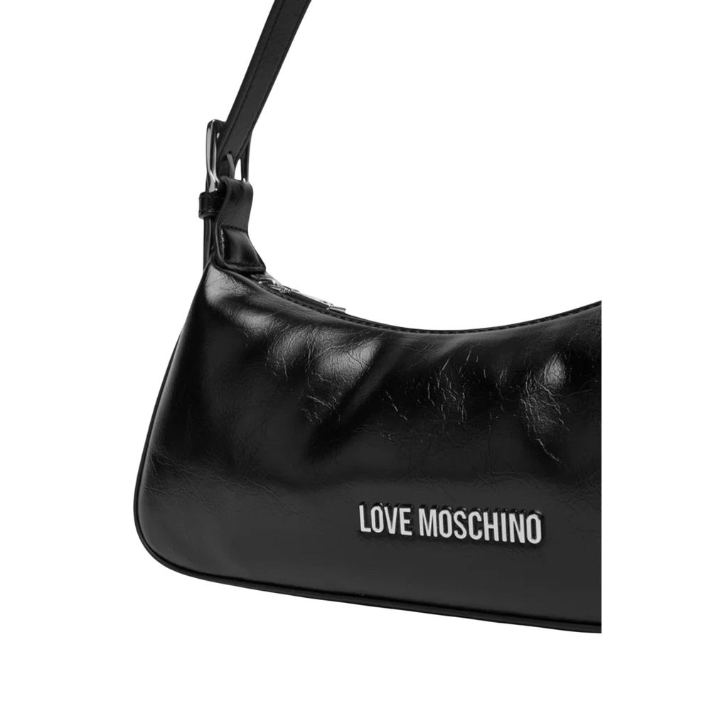 Love Moschino Black Polyethylene Handbag | Regal Royce
