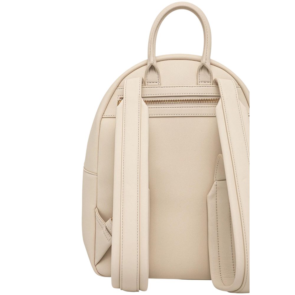 Love Moschino Beige Polyethylene Backpack | Regal Royce