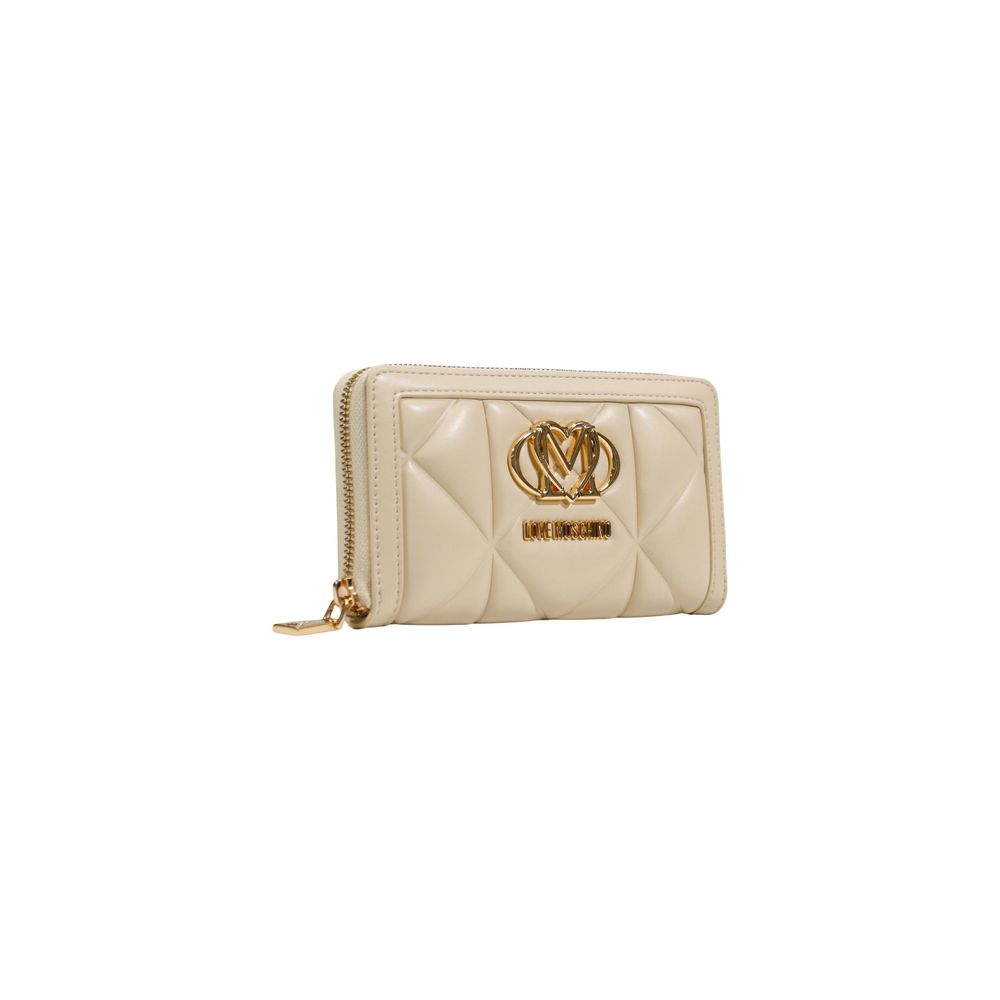 Love Moschino Cream Artificial Leather Wallet | Regal Royce