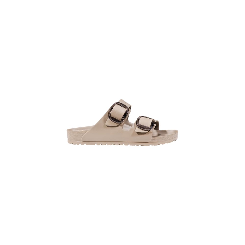 Birkenstock Beige Synthetic Flat Sandals | Regal Royce