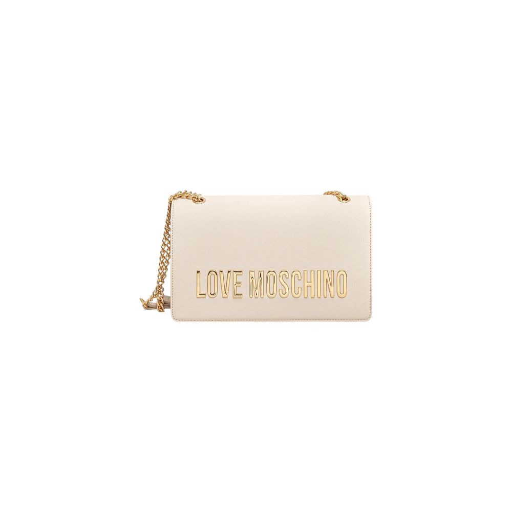Love Moschino Beige Polyethylene Handbag | Regal Royce