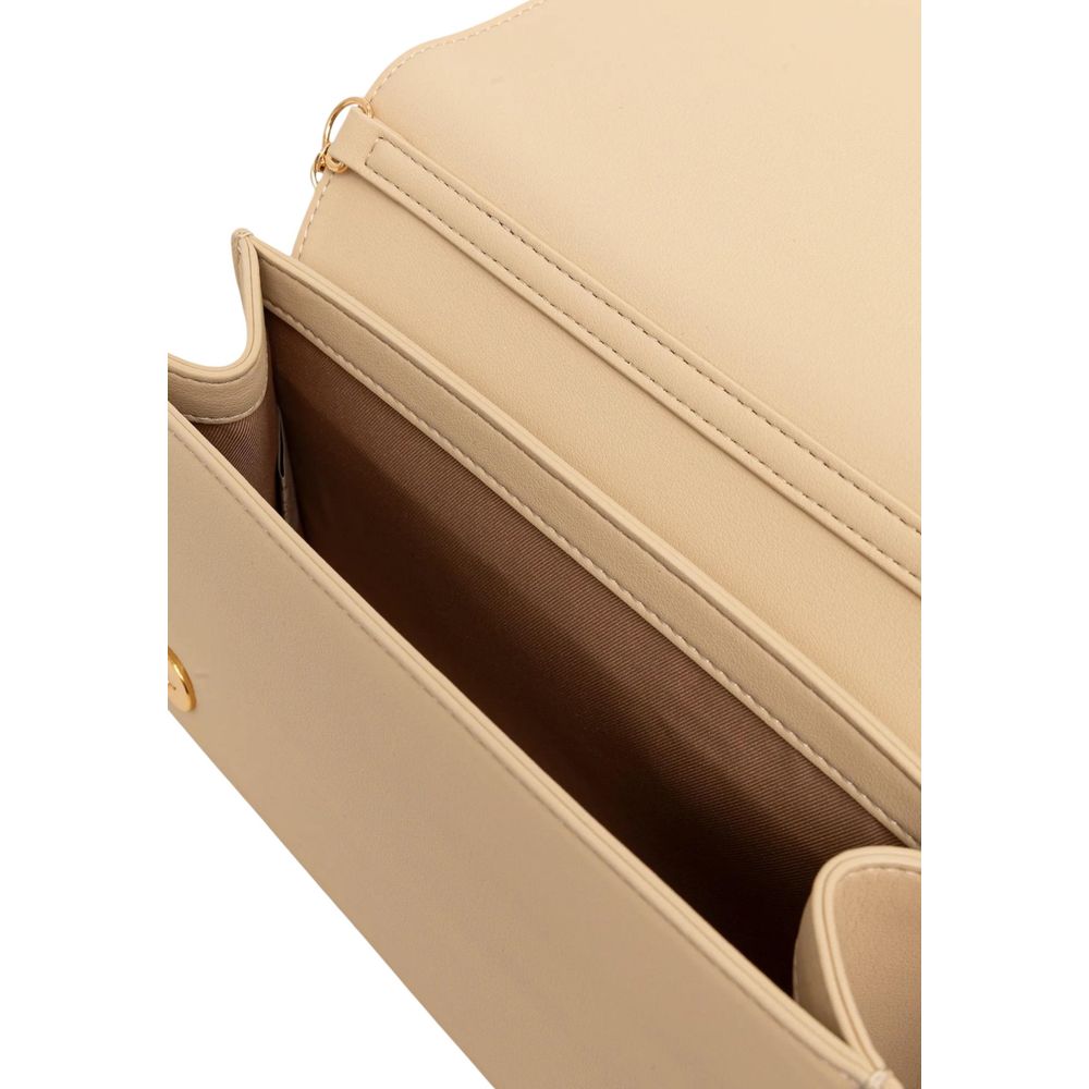 Love Moschino Beige Polyethylene Handbag | Regal Royce