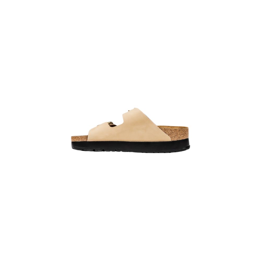 Birkenstock Beige Synthetic Platform Sandals | Regal Royce