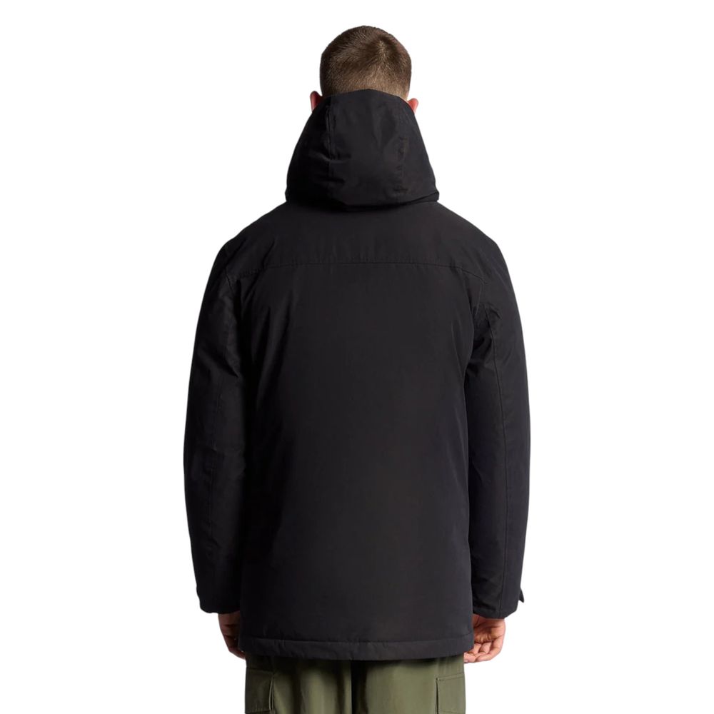 Lyle & Scott Black Polyester Parka | Regal Royce