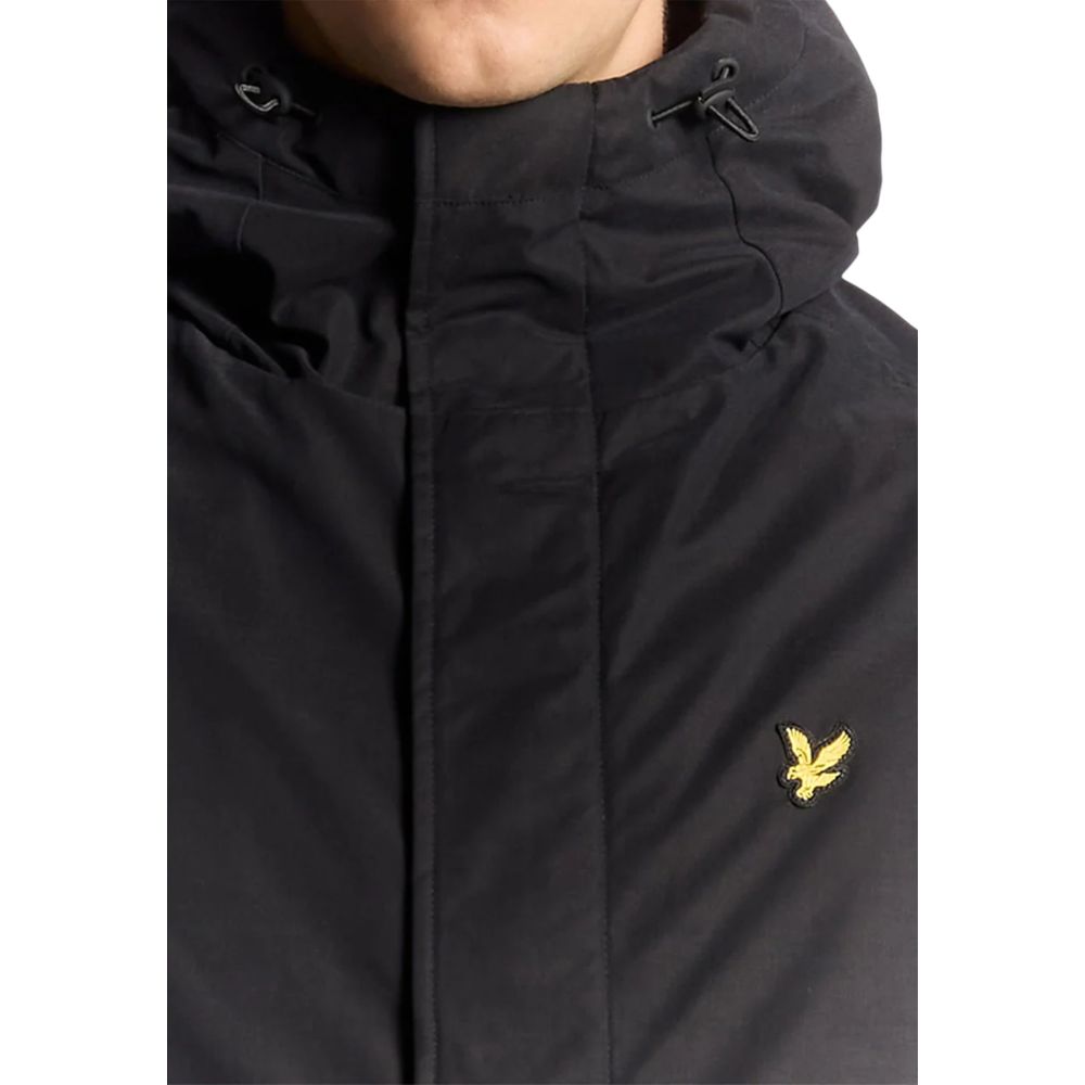 Lyle & Scott Black Polyester Parka | Regal Royce