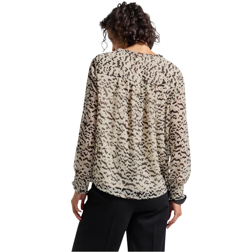Street One Beige Polyester Blouse | Regal Royce