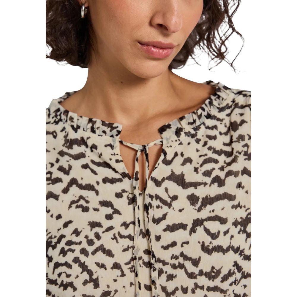 Street One Beige Polyester Blouse | Regal Royce