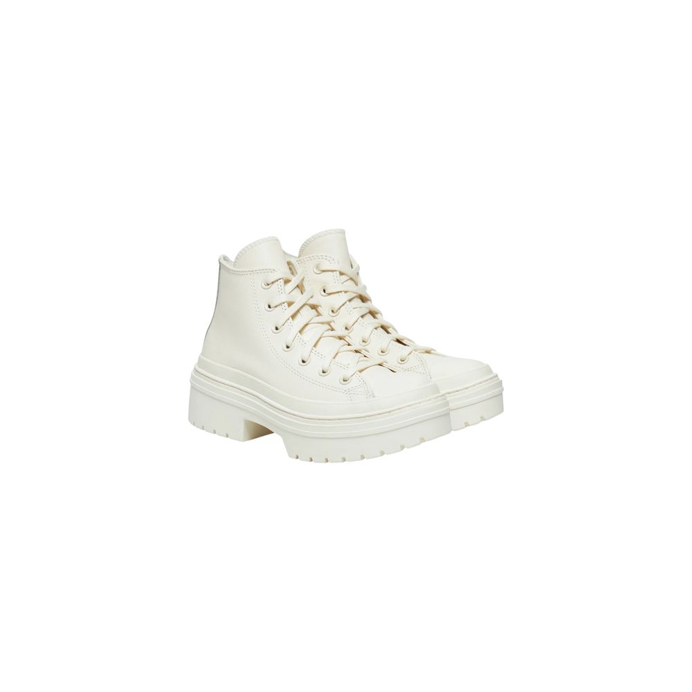 Converse White Recycled Leather High Heel Pumps | Regal Royce