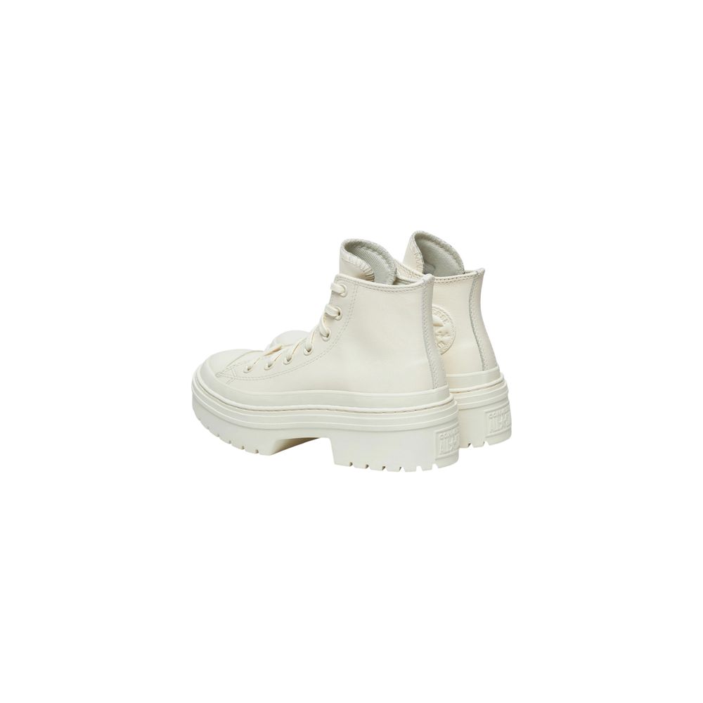 Converse White Recycled Leather High Heel Pumps | Regal Royce