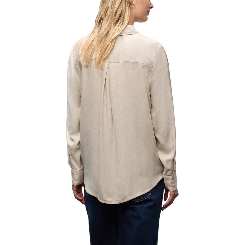 Street One Beige Viscose Blouse | Regal Royce