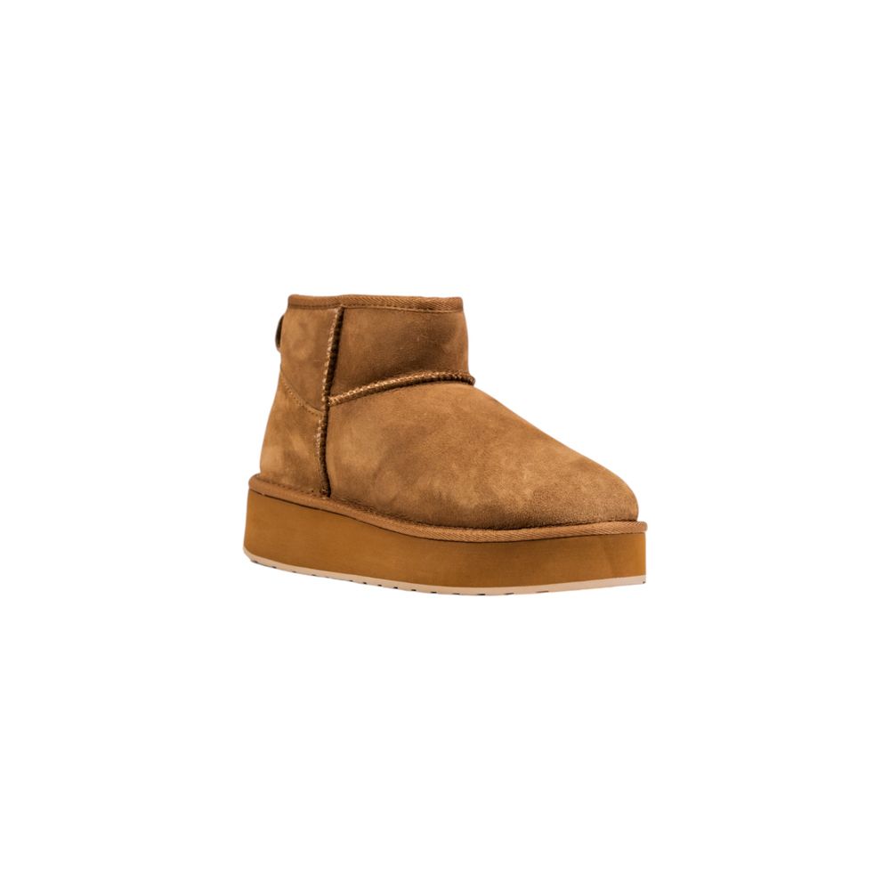 EMU Australia Beige Leather Ankle Boots | Regal Royce