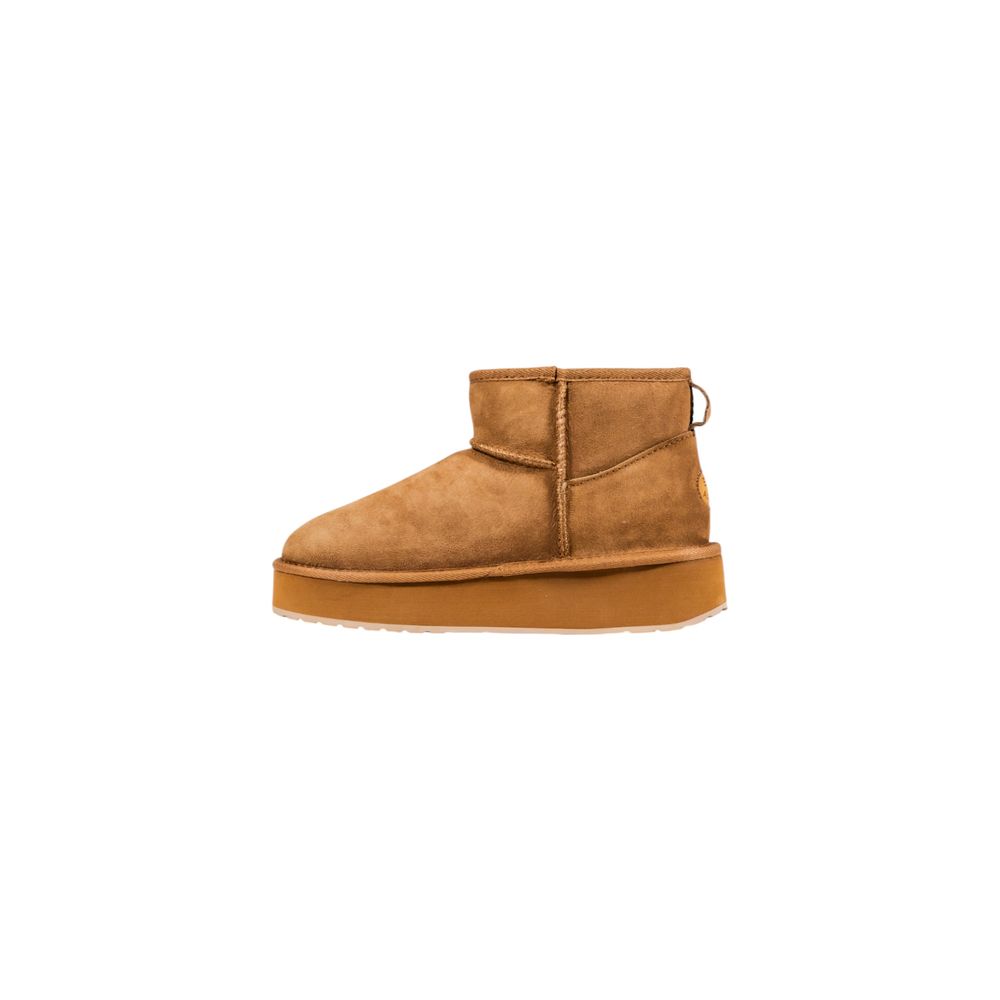 EMU Australia Beige Leather Ankle Boots | Regal Royce