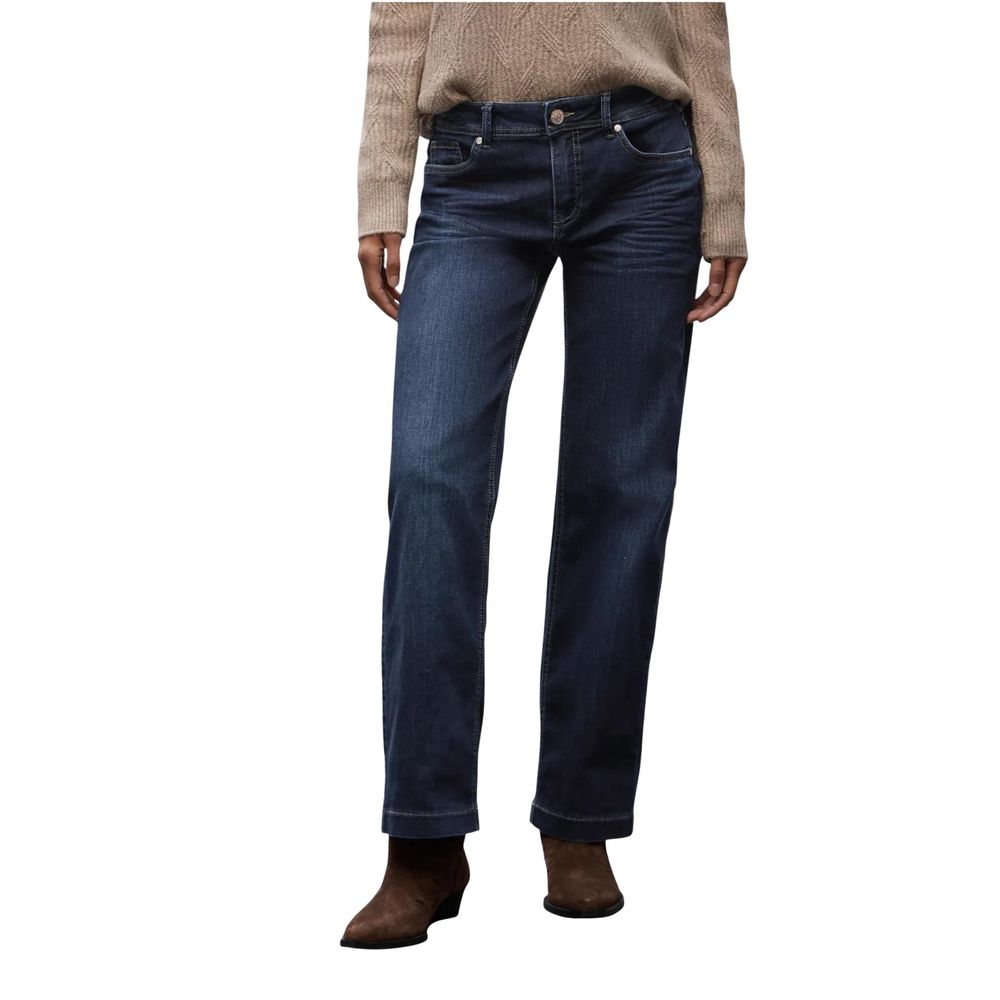 Street One Blue Cotton Mom Jeans | Regal Royce