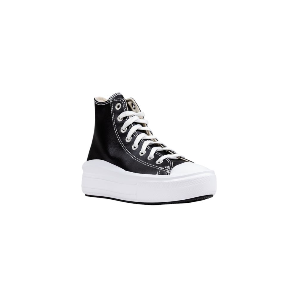 Converse Black Synthetic Platform Sneakers | Regal Royce