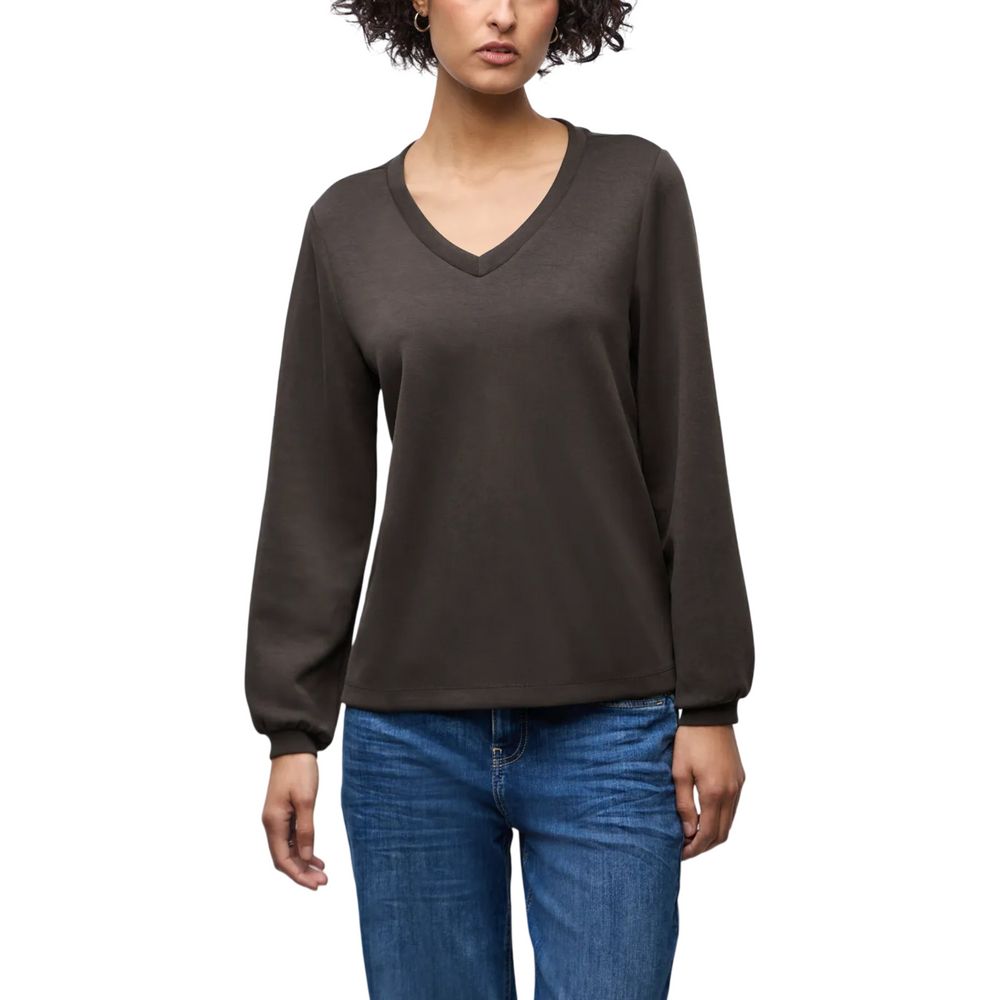 Street One Brown Modal Sweatshirt | Regal Royce