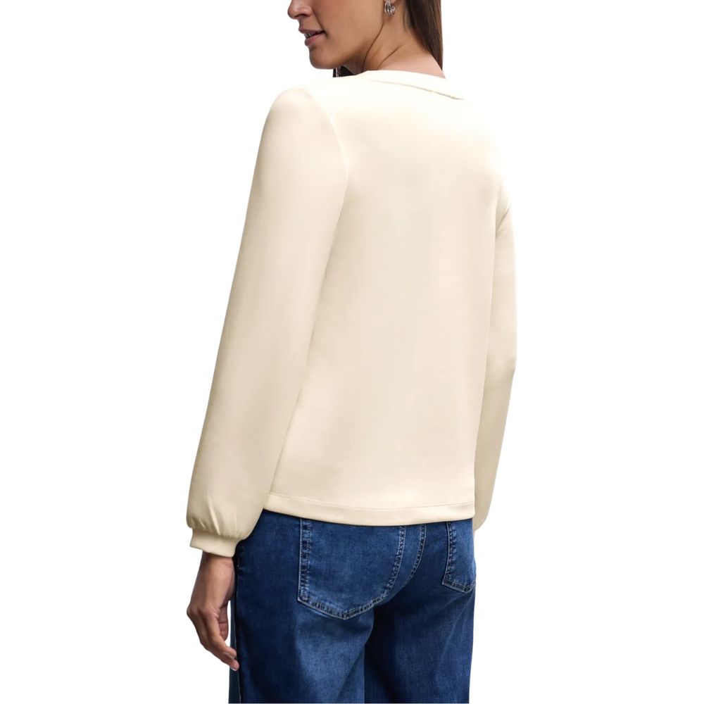 Street One Beige Modal Sweatshirt | Regal Royce